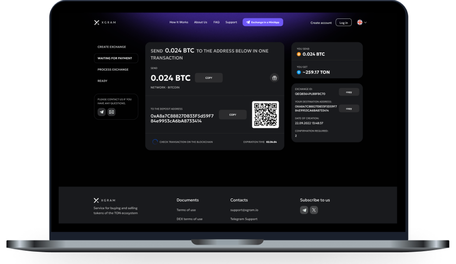 Step three of the exchange